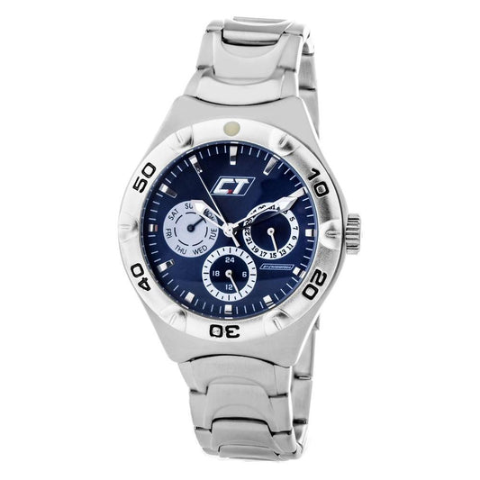 Chronotech Silver Stainless Steel Dress Watch