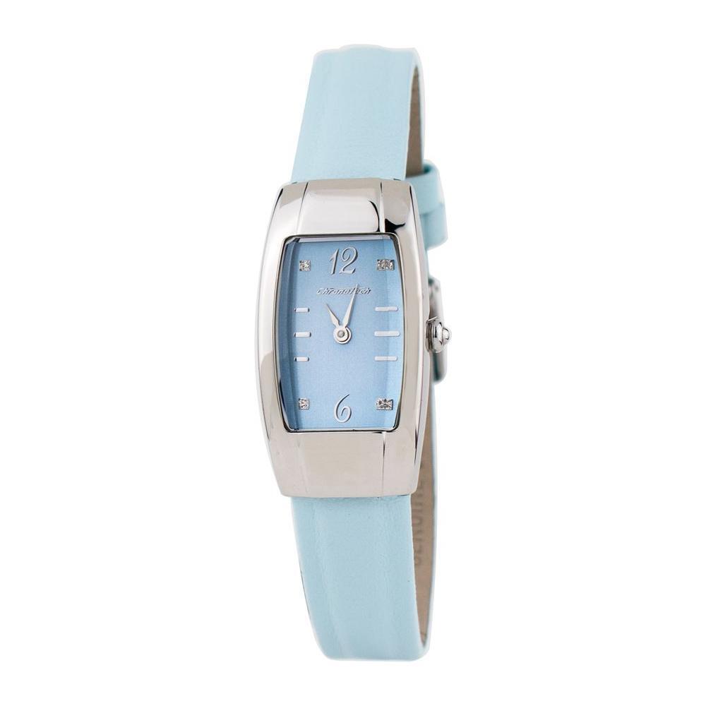 Chronotech Blue Leather Dress Watch