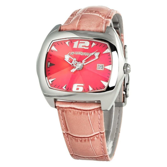 Chronotech Multicolor Leather Dress Watch
