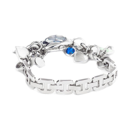 Chronotech Silver Stainless Steel Bracelet Watch