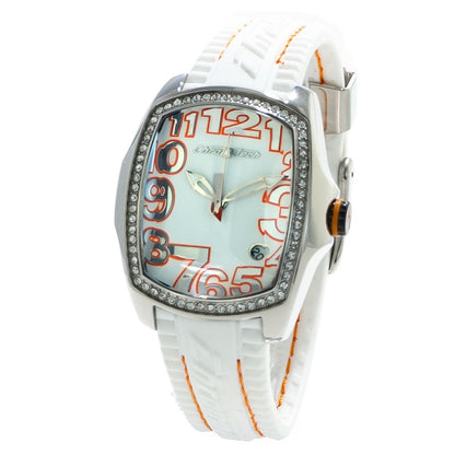 Chronotech White Rubber Dress Watch