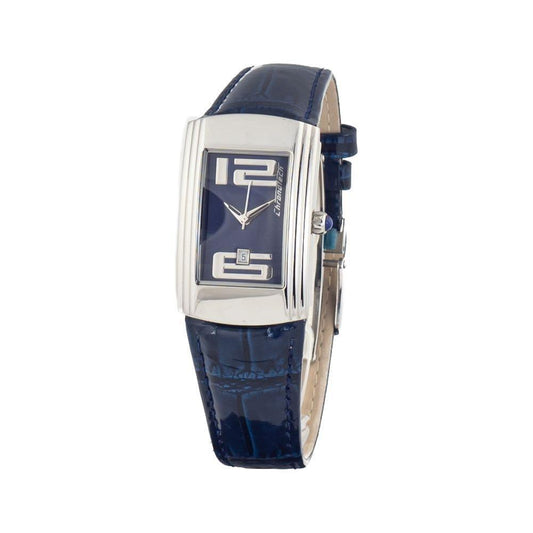 Chronotech Blue Leather Dress Watch