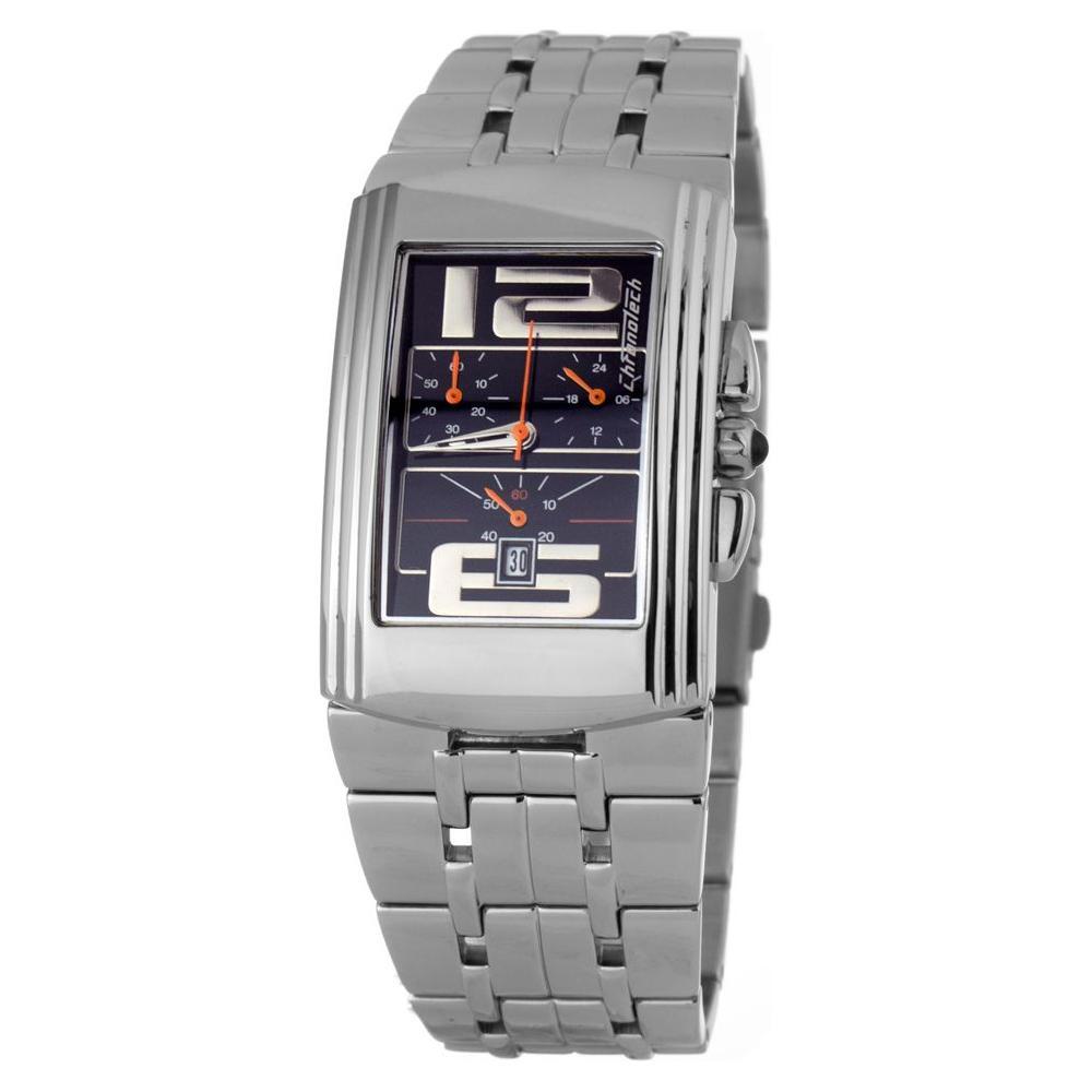 Chronotech Silver Stainless Steel Dress Watch