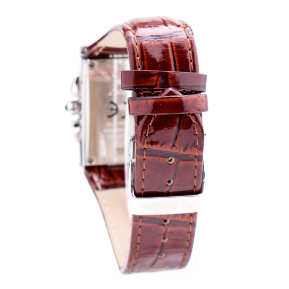 Chronotech Brown Leather Dress Watch