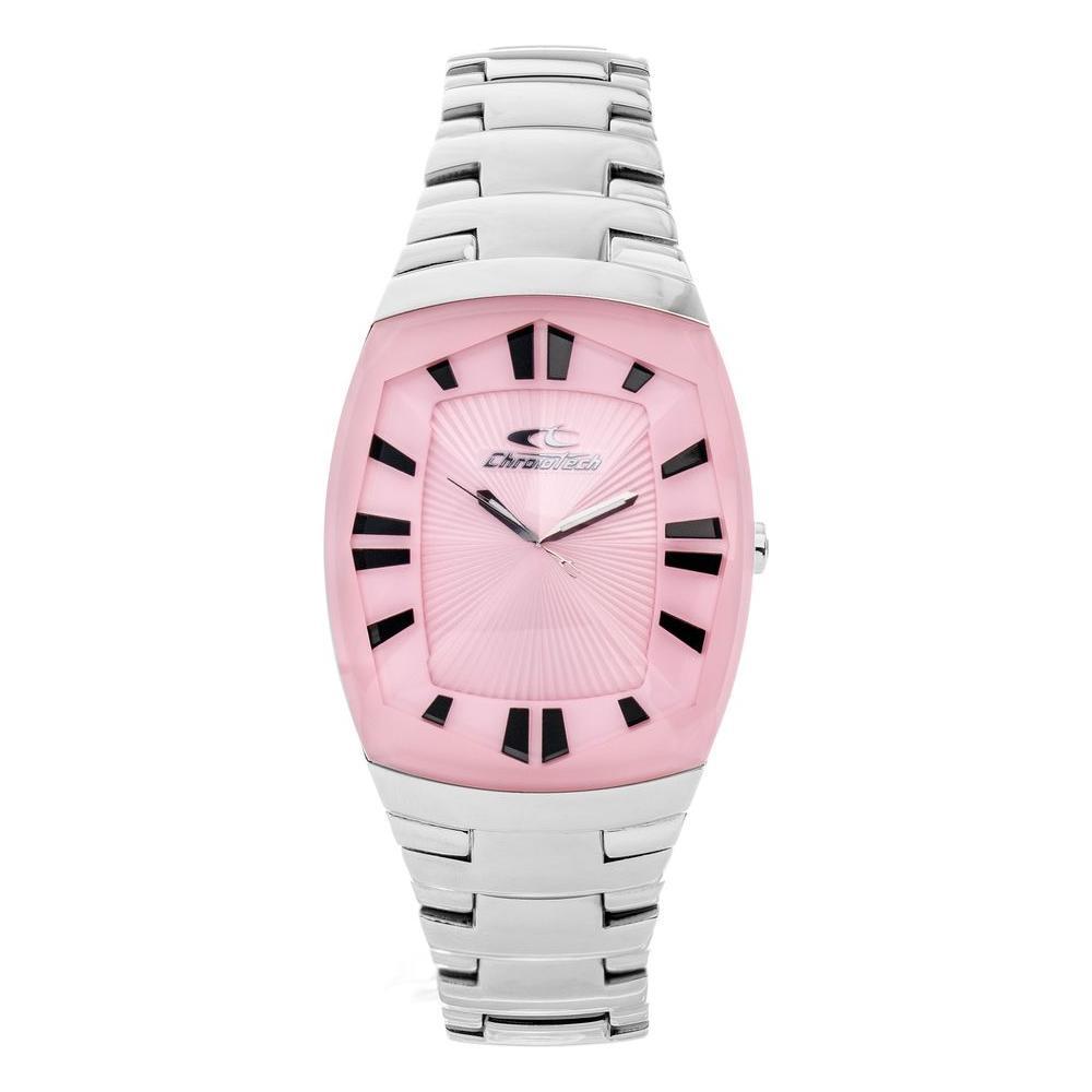 Chronotech Silver Stainless Steel Dress Watch