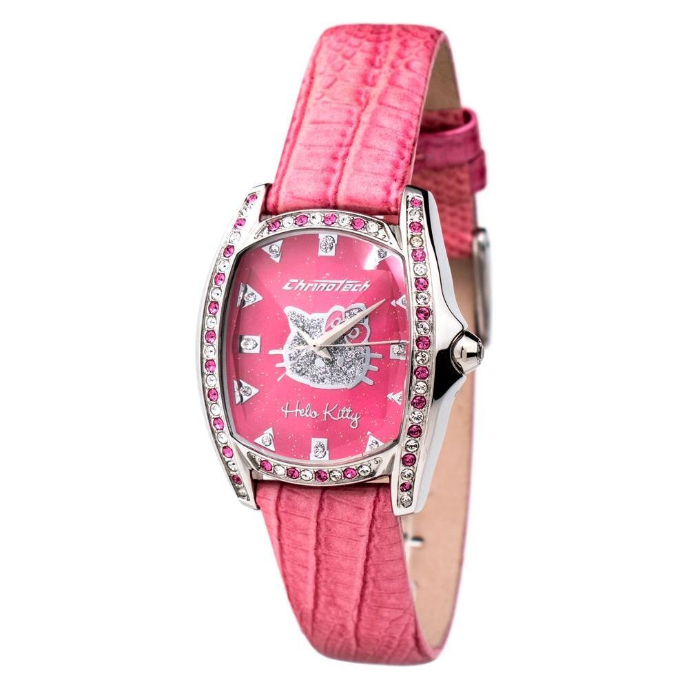 Chronotech Multicolor Leather Dress Watch