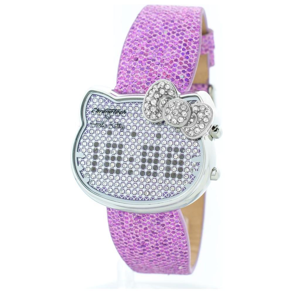 Chronotech Multicolor Leather Digital Watch