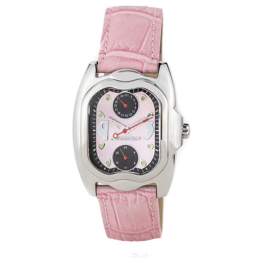 Chronotech Multicolor Leather Dress Watch
