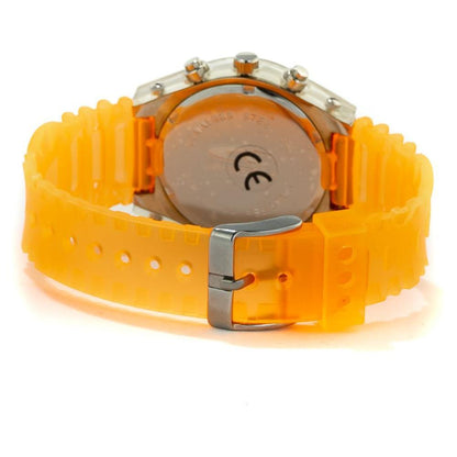 Chronotech Orange Rubber Sport Watch