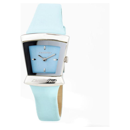 Chronotech Blue Leather Dress Watch