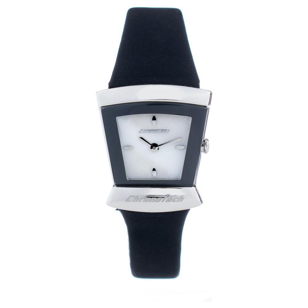 Chronotech Blue Leather Dress Watch