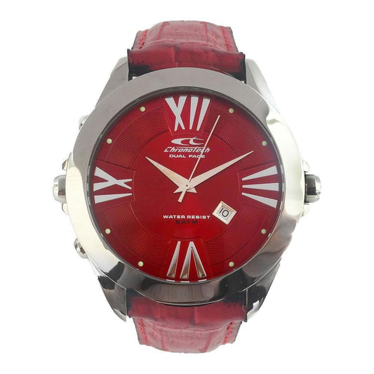 Chronotech Black Leather Watch CHCT7636L02AC