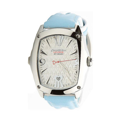 Chronotech Blue Leather Dress Watch