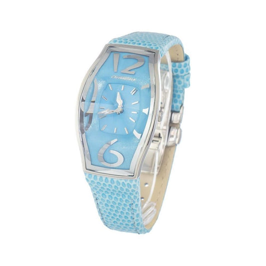 Chronotech Blue Leather Bracelet Watch
