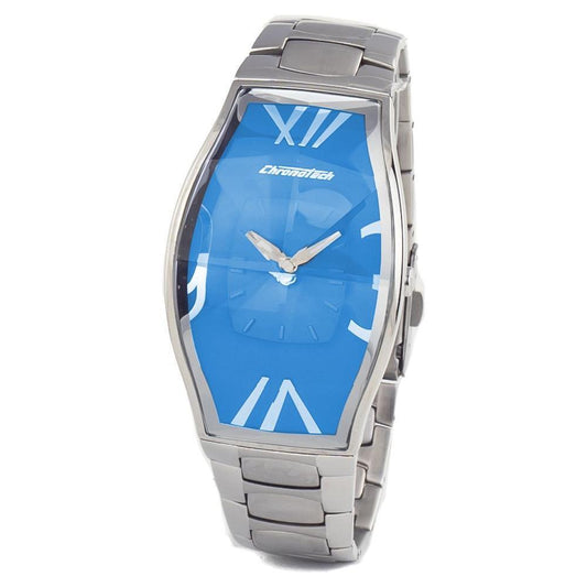 Chronotech Silver Stainless Steel Dress Watch