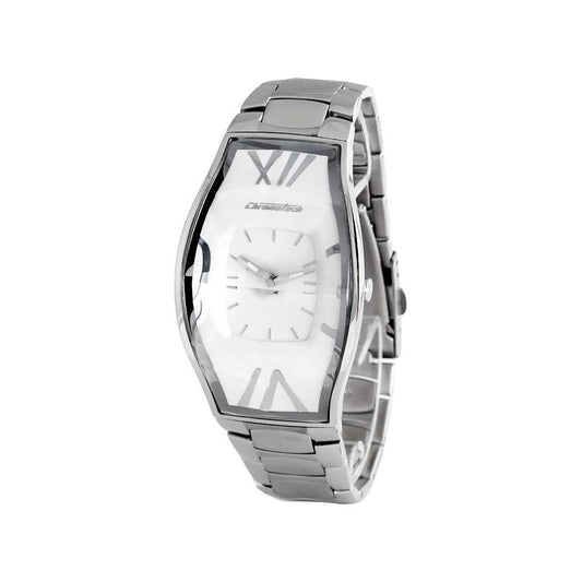Chronotech Silver Stainless Steel Dress Watch