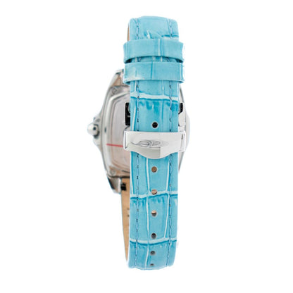 Chronotech Blue Leather Dress Watch