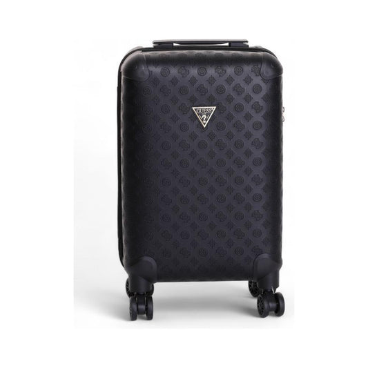 Guess black polyethylene women's suitcase from the Fall/Winter collection, made of 100% polyurethane, ideal for travel.