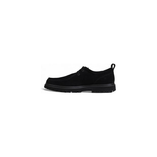 Calvin Klein Black Suede Leather Casual Calvin Klein Black