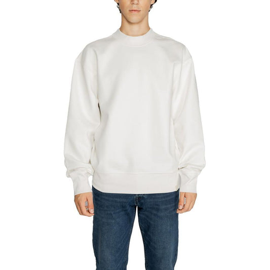 Calvin Klein Jeans White Recycled Cotton Sweater Calvin Klein Jeans Dark Slate Gray