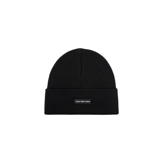 Calvin Klein Jeans Black Recycled Polyester Cap (Baseball Hat)