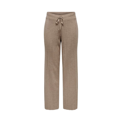 Only Beige Marabou Casual Pants