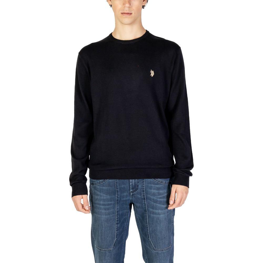 U.S. POLO ASSN. Black Cotton Sweater US-15717300009-IT52 | XL