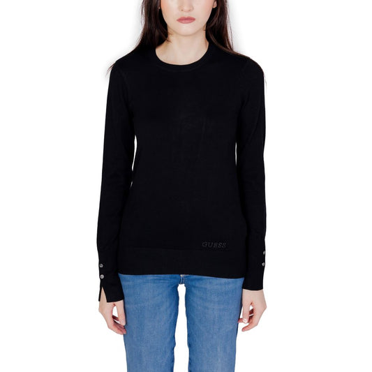 Guess Black Cotton Sweatshirt