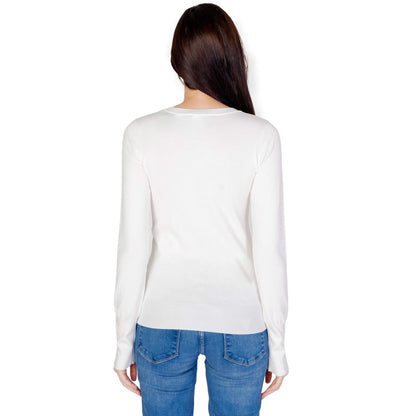 Guess White Cotton Sweatshirt