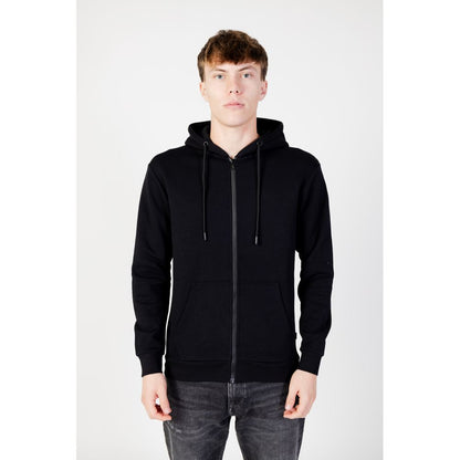 Jack Jones Black Polyester Hoodie