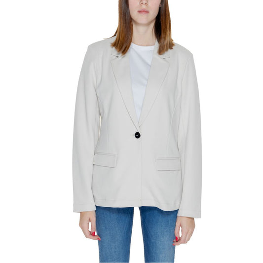 Only Beige Polyester Blazer ON-13382902507-IT36|XXS