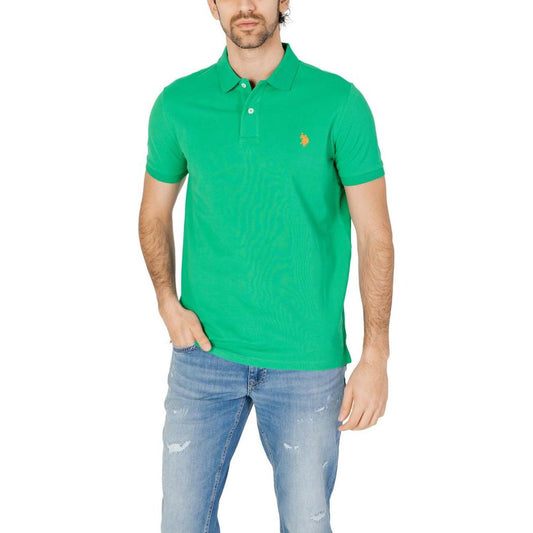 U.S. POLO ASSN. Green Cotton Polo Shirt U.S. POLO ASSN. Gray