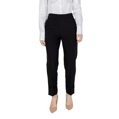 Sandro Ferrone Black Polyester Pant