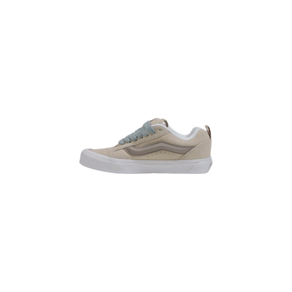 Vans Beige Leather Low Top Sneakers