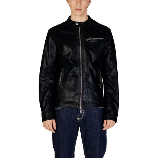 Gianni Lupo Black Cotton Jacket Gianni Lupo Black