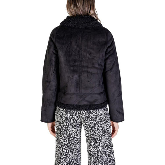 Street One Black Polyester Jackets & Coat Street One Dark Slate Gray