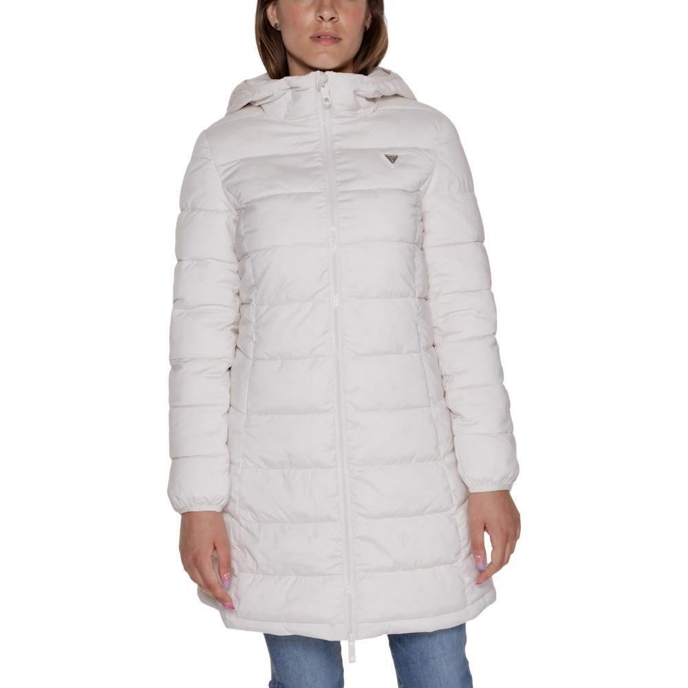 Guess Active White Polyester Jackets & Coat