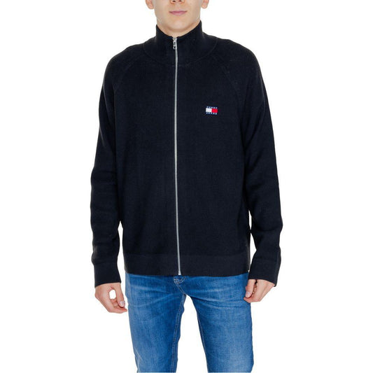 Tommy Hilfiger Jeans Black Cotton Cardigan TO-14566200009-IT44 | S