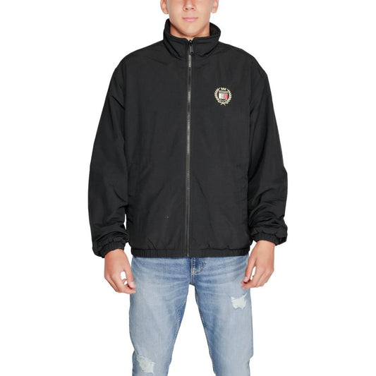 Tommy Hilfiger Jeans Black Recycled Polyester Jacket Tommy Hilfiger Jeans Dark Slate Gray