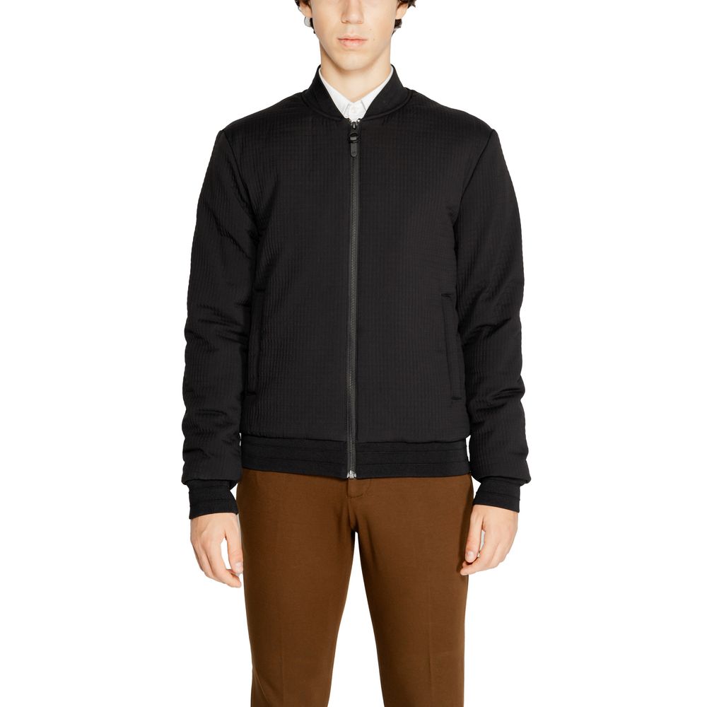 Antony Morato Black Polyester Jackets & Coat AN-14634000009-IT52 | XL