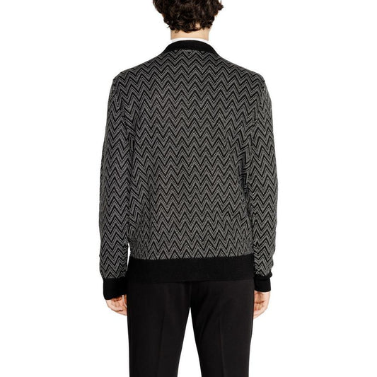 Antony Morato Black Mohair Cardigan AN-14639000009-IT48 | L