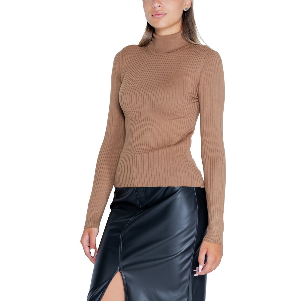 Jacqueline De Yong Brown Viscose Sweatshirt