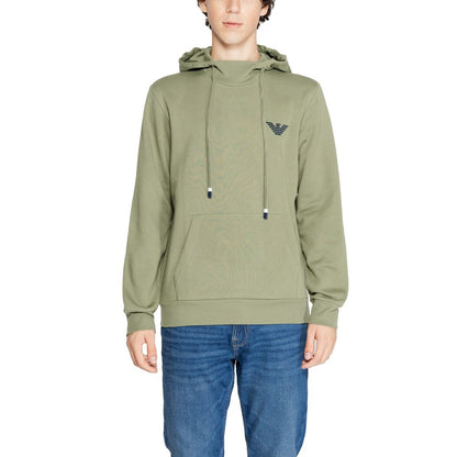 Emporio Armani Underwear Green Cotton Hoodie