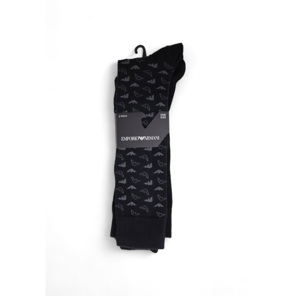 Emporio Armani Underwear Black Cotton Socks