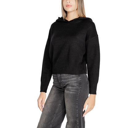 Vero Moda Black Viscose Hoodie