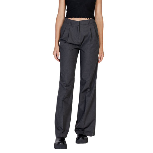 Morgan De Toi Gray Polyester Casual Pants