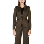 ICHI Green Polyester Blazer IC-15419800149-IT40|S