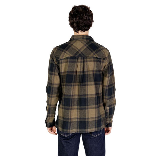 Only & Sons Green Cotton Shirt Only & Sons Dark Slate Gray