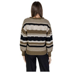 ICHI Green Recycled Polyester Sweater IC-15692200149-IT38|XS