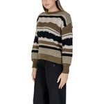 ICHI Green Recycled Polyester Sweater IC-15692200149-IT38|XS